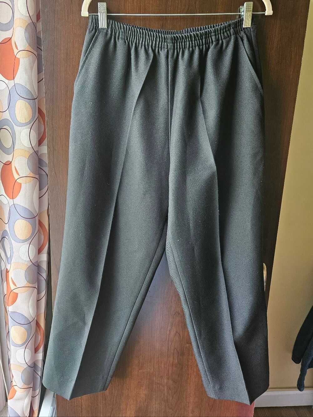 Vintage Levi's Bend Over Black Elastic-Waist Dress Pants